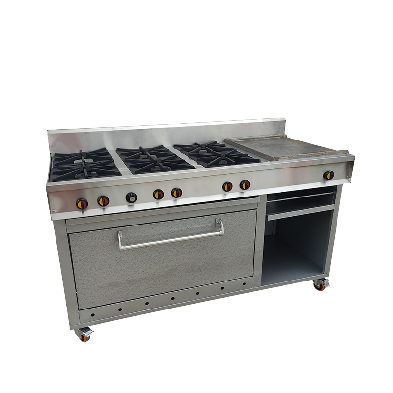 COCINA 6 HORNILLAS PLANCHA Y HORNO HORVEN (400)        